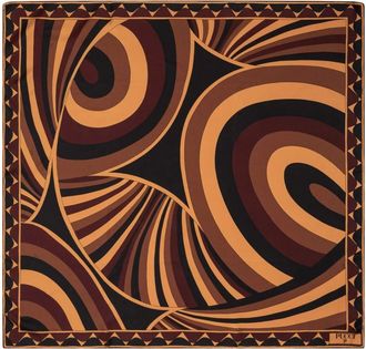 Pucci Foulard quadrato con stampa geometrica - - Accessories - Donna - Multicolore - ONE SIZE