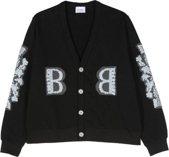 Barrie B-logo cardigan - women - Cashmere/Cotton - L - Black