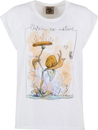 E9 Snail T-Shirt f&uuml;r Damen | wei&szlig;