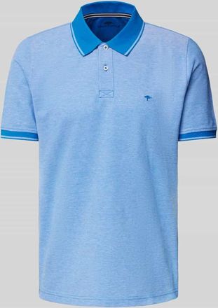 Fynch-Hatton Fynch-Hatton Regular Fit Poloshirt mit Logo-Stitching in Royal, Größe 3XL