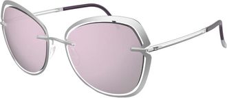 Silhouette Grace 8180 Zonnebril - Dames - Zonnebrillen - Grijs - ONE Size - Accessoires