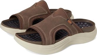Dr. Scholls Feel Energy Mens Sandals Dark Brown Foam : 13 M, Suede/Textile