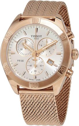 Tissot PR 100 Chronograph Quartz Silver Dial Mens Watch T101.917.33.031.00