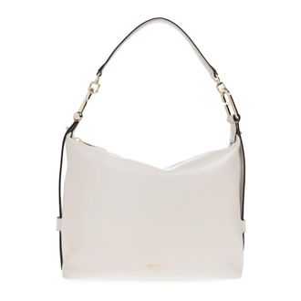 Furla Tassen, Dames, Beige, ONE Size, Leer, Tonie Medium Schoudertas