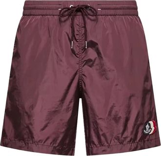 Moncler Uomo, Costumi da bagno, Rosso, M, new