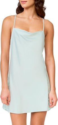 Rya Collection Darling Lace Trim Chemise in Lagoon at Nordstrom, Size X-Small