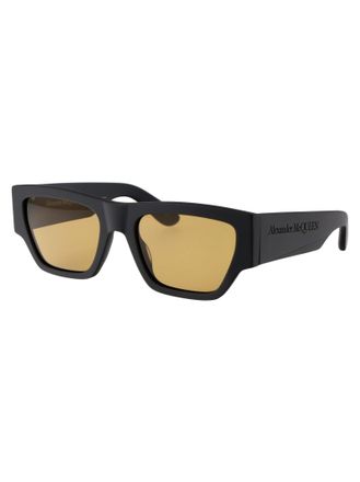 Alexander McQueen Mens Sunglasses Am0393s Grey-Grey-Yellow Acetate Grey/grey/yellow