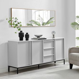 Furniturebox Svit Wooden Storage Sideboard in Off-White