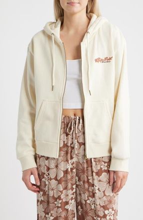 Rip Curl Surf Dreams Full Zip Hoodie in Hawaii Bone at Nordstrom, Size X-Large