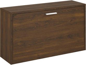 vidaXL Banco Zapatero Madera Contrachapada Marr&oacute;n Roble 80x24x45 Cm Vidaxl