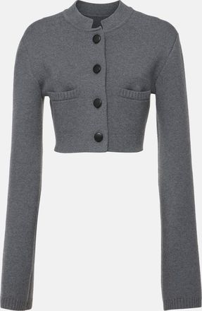 Khaite Ello cropped wool-blend jacket