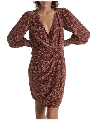 The Kooples Moon Dress In Maroon