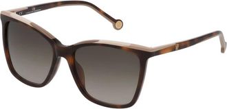 Carolina Herrera Zonnebril - Dames - Zonnebrillen - Bruin - 55 MM - Accessoires