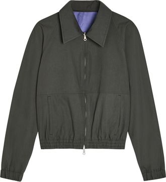 Dries Van Noten Vinnys Reversible Colour-blocked Cotton-blend Jacket - Dark Grey - XL