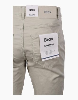 Brax Mens BRAX CADIZ COTTON JEANS STONE - Cream - Size: 36/32