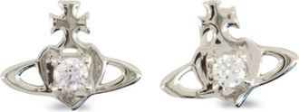 Vivienne Westwood Noella Stud Oorbellen - Dames - Oorbellen - Grijs - ONE Size - Accessoires