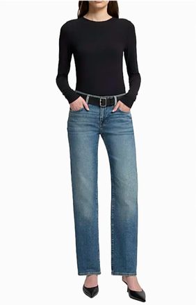 7 For All Mankind Calie Straight Jeans In Sea Level