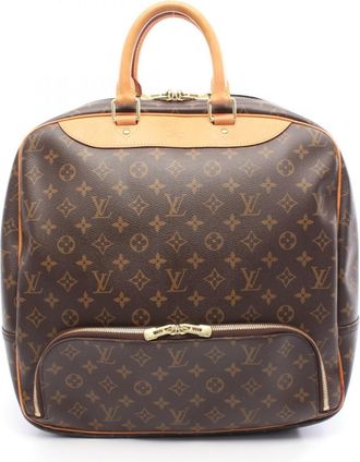 Louis Vuitton Brown Coated Canvas Pvc Monogram Leather Boston Bag (Pre-Owned)