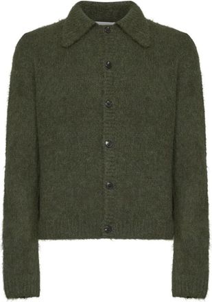 Dries Van Noten Dries VAN Noten Truien - Heren - Vesten - Groen - M - Wol - Truien & Vesten