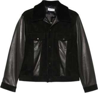 Ernest W. Baker Panelled Leather Jacket