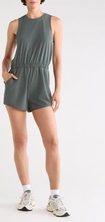 Zella Interval Romper in Green Urban at Nordstrom Rack, Size X-Large