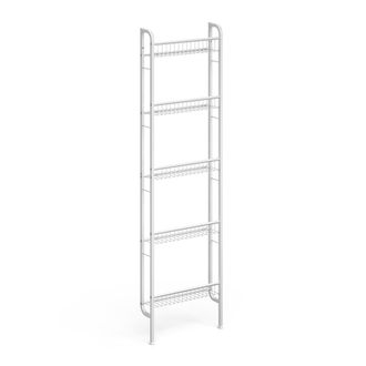Vicco Escalera Estanter&iacute;a Klivo, Blanco, 44.5 X 160 Cm Con 5 Estantes, Vicco