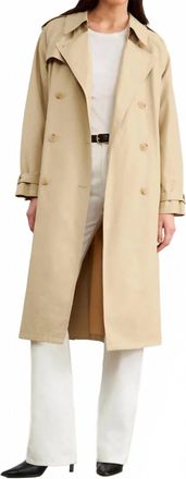 Nili Lotan Tanner Trench Coat In Khaki