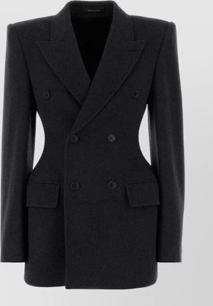 Balenciaga cashmere blend blazer tailored silhouette