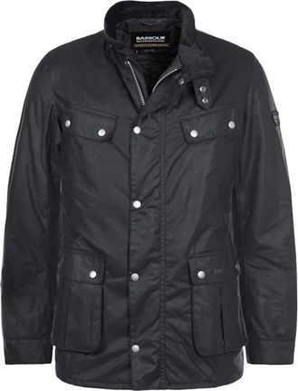 Barbour Duke Waxed Jacket - Heren - Winterjassen - Groen - M - Katoen - Jassen