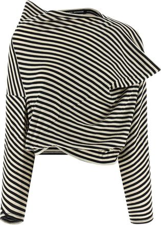 Junya Watanabe Striped Crop Sweater