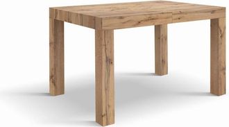 Konte Design Mesa de madera, efecto roble, ext.120x80-200x80cm