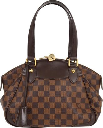 Louis Vuitton Verona Handbag Damier Brown Canvas Handbag (Pre-Owned)