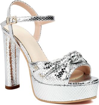 Generic Womens Peep Toe Slingback Wedding Sandals Block High Heel Platform Pumps Ankle Strap Evening Party Prom Shoes,Silver,5.5 UK