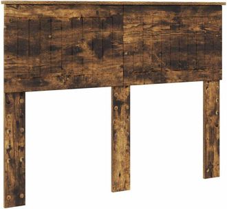 vidaXL Cabecero Roble Ahumado 120 Cm Madera Contrachapada Vidaxl
