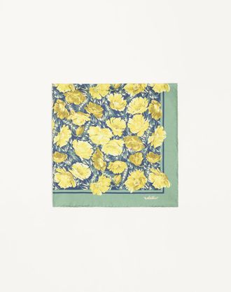 Valentino Garavani Foulard Apres lHiver Poppies in seta Donna VERDE/MULTICOLOR UNI