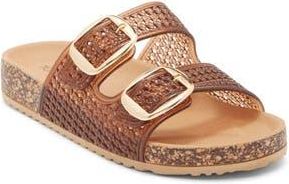 Top Moda Seattle Clear Double Strap Slide Sandal in Brown Pvc at Nordstrom Rack, Size 5.5