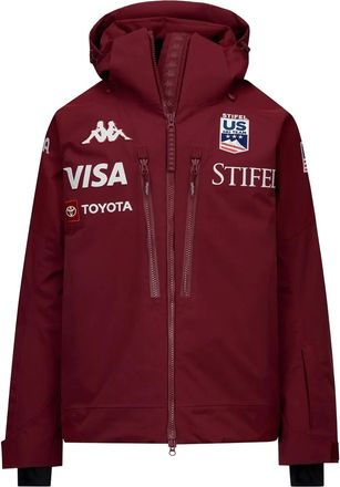 Kappa zip hooded ski jacket - Red