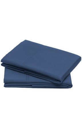 California Design Den Set of 2 Pillowcases - Hotel Luxe 800 Thread Count 100% Cotton Sateen in Classic Blue at Nordstrom, Size Standard