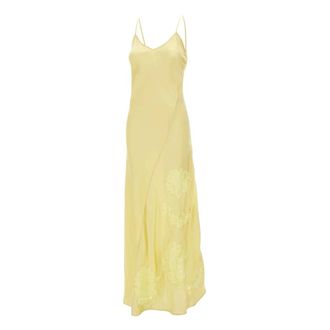 Birgitte Herskind Isla Dress - Dames - Maxi kleedjes - Geel - L - Kleedjes