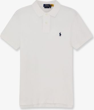 Ralph Lauren Polo in cotone con logo frontale ricamato - POLO RALPH LAUREN - gender_Man