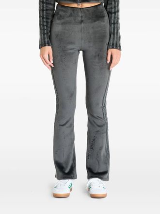 adidas ribbed flared leggings - women - Spandex/Elastane/Recycled Polyester/Recycled Polyester/Spandex/Elastane - 2XS - Grey