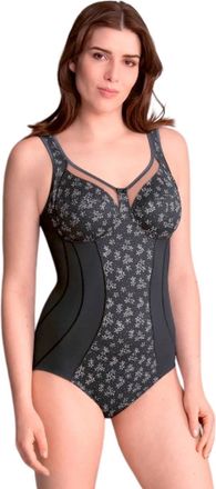 Anita Womens Clara Art Comfort Corselet Bodysuit - Grey Polyamide - Size 34C