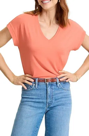 Tommy Bahama Kauai V-Neck T-Shirt in Peach Gelato at Nordstrom, Size X-Large