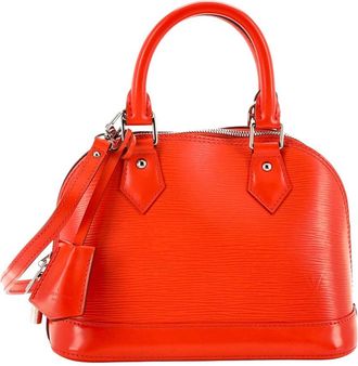 Louis Vuitton Orange Epi Leather Alma Bb (Authentic Pre-Loved)