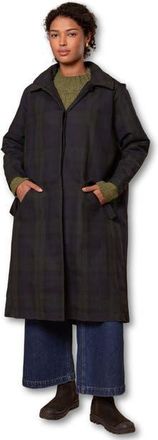 Celtic & Co. British Waxed Cotton Trench Coat in Blackwatch at Nordstrom, Size 12