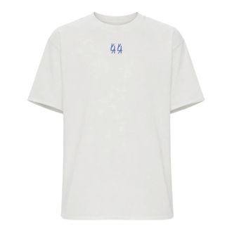 44 Label Group T-Shirts, male, White, Size: M Graphic T-shirt
