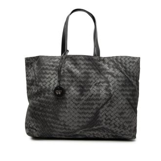 Bottega Veneta Pre-owned Bottega Veneta Nylon Intrecciolusion Tote B06025201E