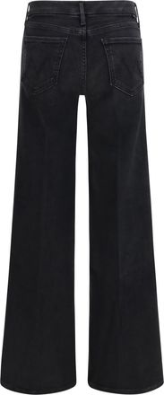 Mother Womens The Roller Sneak Jeans Spiked Hair Art Flair