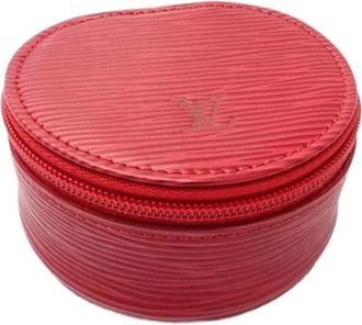 Louis Vuitton Pre-owned Pouch - Dames - Vintage Accessoires - Rood - ONE Size - Leer - Vintage
