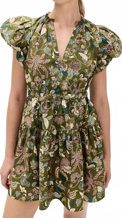 Ulla Johnson Izel Mini Dress In Lichen